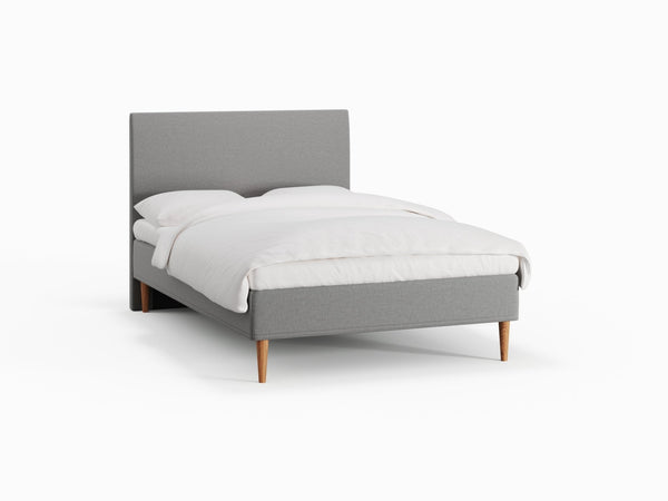 Saga Fjord 140x200 Grå Nordic Dream tilbyder senge med skandinavisk design og højkvalitets materialer. Oplev perfekt komfort for en god nattesøvn. Bestil din i dag!