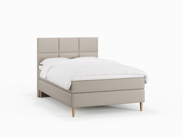 Svanhild Älv 140x200 Sand Nordic Dream tilbyder senge med skandinavisk design og højkvalitets materialer. Oplev perfekt komfort for en god nattesøvn. Bestil din i dag!
