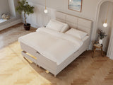 Aura Nordlys 180x200 Sand Nordic Dream tilbyder senge med skandinavisk design og højkvalitets materialer. Oplev perfekt komfort for en god nattesøvn. Bestil din i dag!