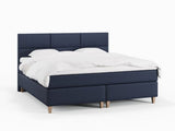 Snefrid Fjord 220x220 Dyb blå Nordic Dream tilbyder senge med skandinavisk design og højkvalitets materialer. Oplev perfekt komfort for en god nattesøvn. Bestil din i dag!