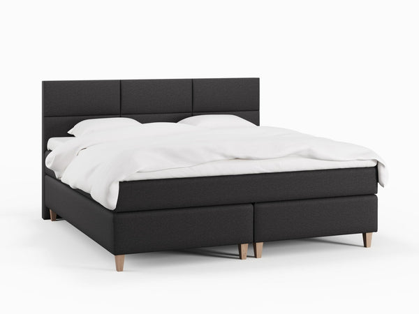 Snefrid Älv 220x220 Antracit Nordic Dream tilbyder senge med skandinavisk design og højkvalitets materialer. Oplev perfekt komfort for en god nattesøvn. Bestil din i dag!