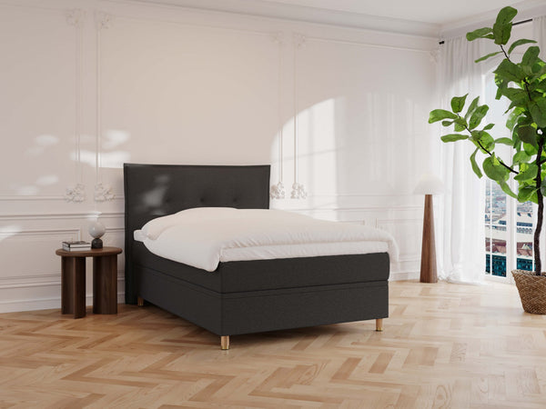 Alva Fjäll 120x200 Antracit Nordic Dream tilbyder senge med skandinavisk design og højkvalitets materialer. Oplev perfekt komfort for en god nattesøvn. Bestil din i dag!