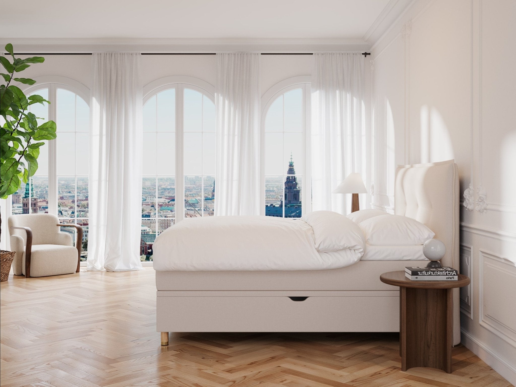 Alva Älv 160x200 Sand Nordic Dream tilbyder senge med skandinavisk design og højkvalitets materialer. Oplev perfekt komfort for en god nattesøvn. Bestil din i dag!