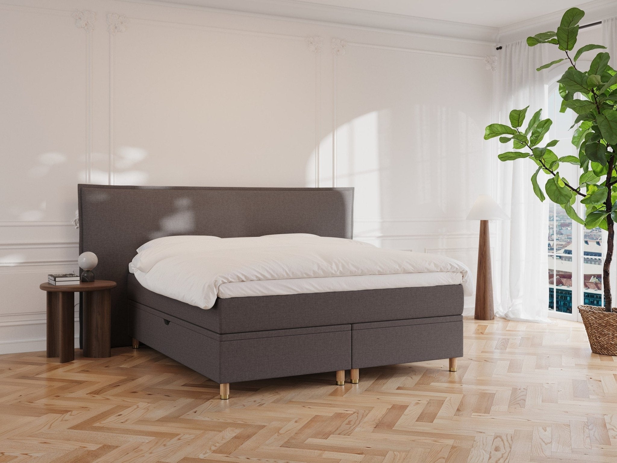 Alva Fjäll 160x200 Mørk brun Nordic Dream tilbyder senge med skandinavisk design og højkvalitets materialer. Oplev perfekt komfort for en god nattesøvn. Bestil din i dag!