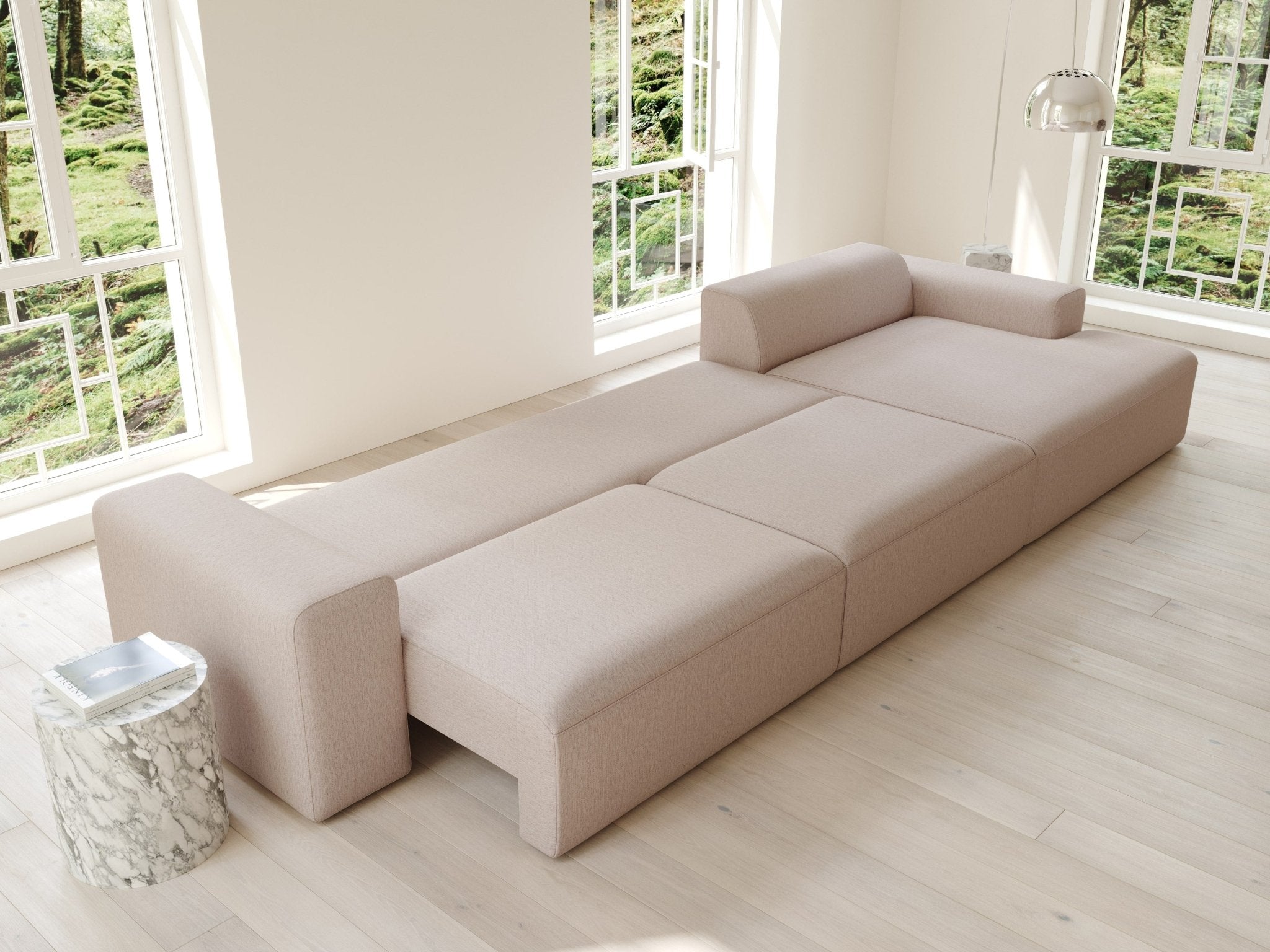 Aria | 150x365 | Macchiato - Chaiselong - Højre - Nordic Dream