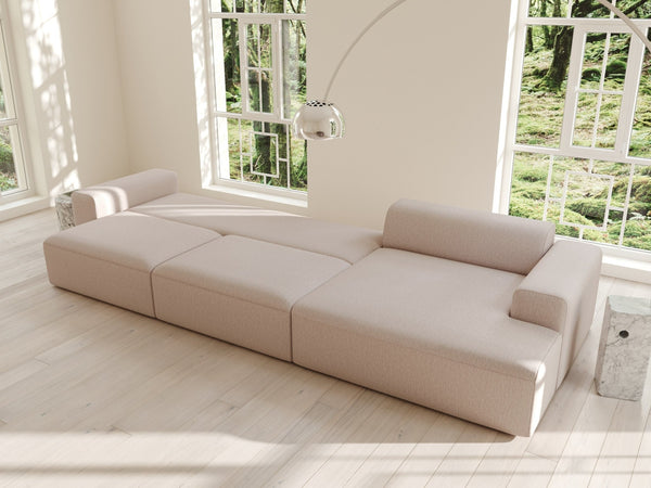 Aria | 150x365 | Macchiato - Chaiselong - Højre - Nordic Dream