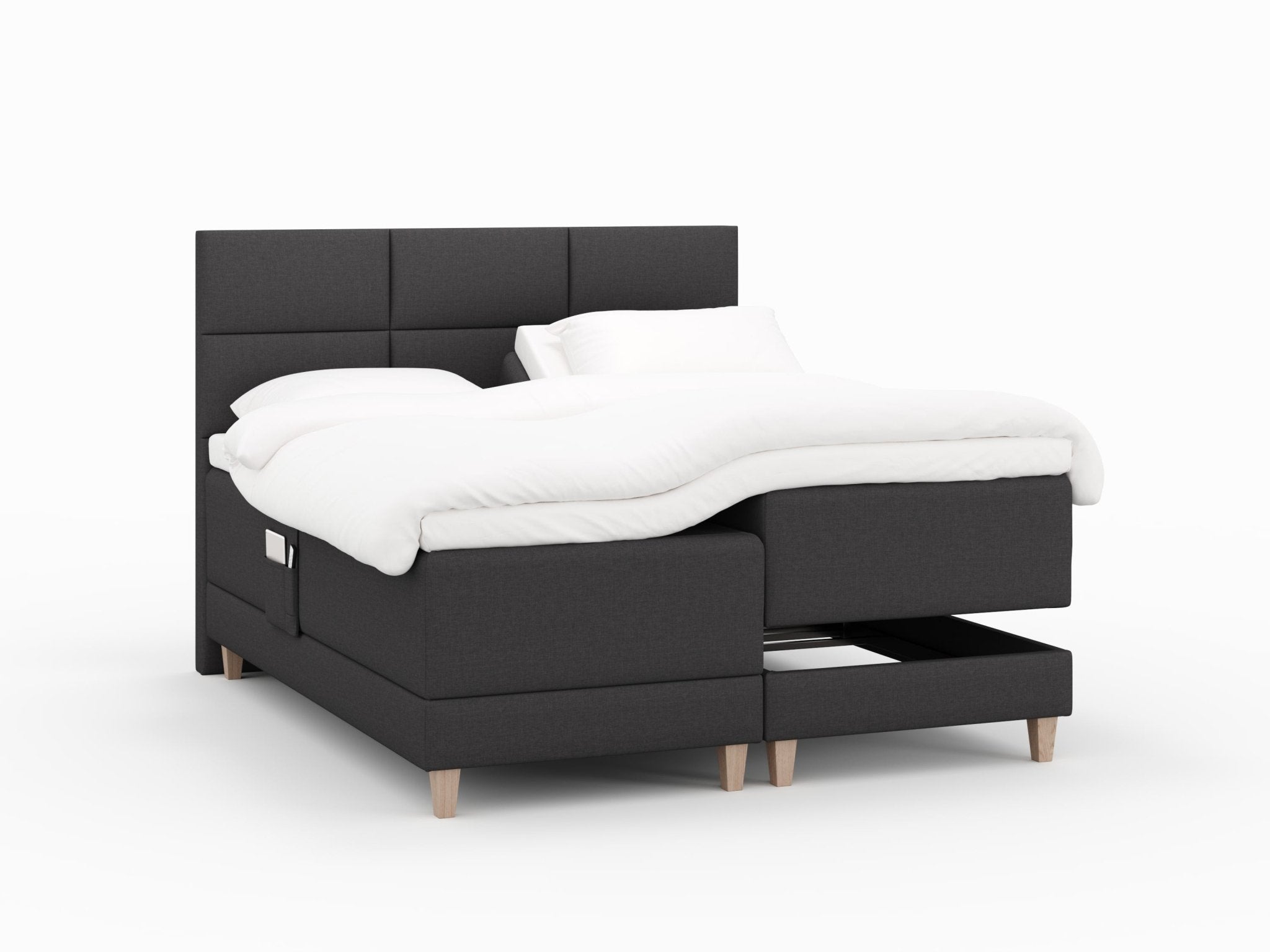 Aura Nordlys 180x210 Antracit Nordic Dream tilbyder senge med skandinavisk design og højkvalitets materialer. Oplev perfekt komfort for en god nattesøvn. Bestil din i dag!