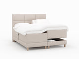 Aura Nordlys 180x210 Sand Nordic Dream tilbyder senge med skandinavisk design og højkvalitets materialer. Oplev perfekt komfort for en god nattesøvn. Bestil din i dag!
