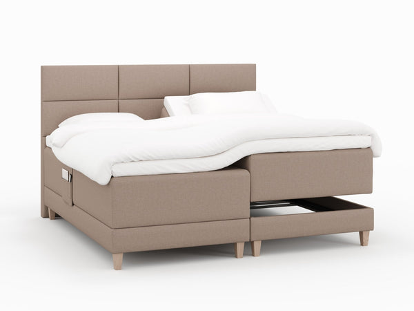 Aura Nordlys 210x210 Brun Nordic Dream tilbyder senge med skandinavisk design og højkvalitets materialer. Oplev perfekt komfort for en god nattesøvn. Bestil din i dag!