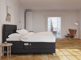 Aura Fjord 210x210 Antracit Nordic Dream tilbyder senge med skandinavisk design og højkvalitets materialer. Oplev perfekt komfort for en god nattesøvn. Bestil din i dag!