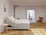 Aura Fjord 90x210 Bouclé cream Nordic Dream tilbyder senge med skandinavisk design og højkvalitets materialer. Oplev perfekt komfort for en god nattesøvn. Bestil din i dag!