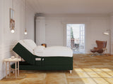 Aura Fjord 90x200 Dyb grøn Nordic Dream tilbyder senge med skandinavisk design og højkvalitets materialer. Oplev perfekt komfort for en god nattesøvn. Bestil din i dag!