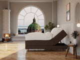 Aura Älv 90x200 Mørk brun Nordic Dream tilbyder senge med skandinavisk design og højkvalitets materialer. Oplev perfekt komfort for en god nattesøvn. Bestil din i dag!