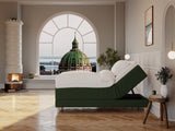 Aura Nordlys 90x200 Dyb grøn Nordic Dream tilbyder senge med skandinavisk design og højkvalitets materialer. Oplev perfekt komfort for en god nattesøvn. Bestil din i dag!