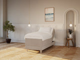 Aura Nordlys 90x200 Bouclé latte Nordic Dream tilbyder senge med skandinavisk design og højkvalitets materialer. Oplev perfekt komfort for en god nattesøvn. Bestil din i dag!