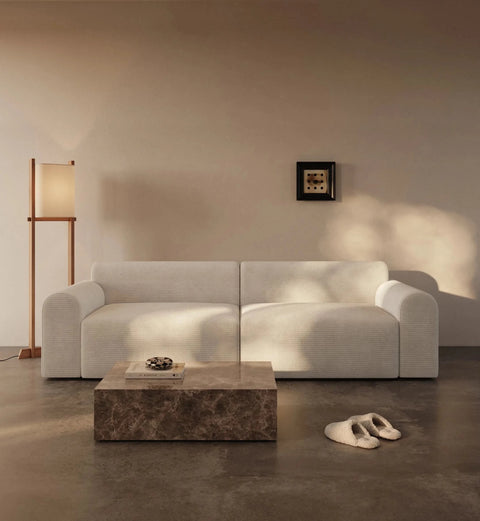 Cala | 133x200 | Ivory fløjl | 594 - Nordic Dream Senge