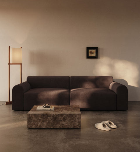 Cala | 133x200 | Chocco fløjl | 600 - Nordic Dream Senge