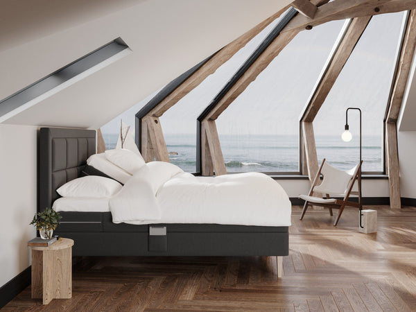 Ragna Fjord 160x200 Antracit Nordic Dream tilbyder senge med skandinavisk design og højkvalitets materialer. Oplev perfekt komfort for en god nattesøvn. Bestil din i dag!