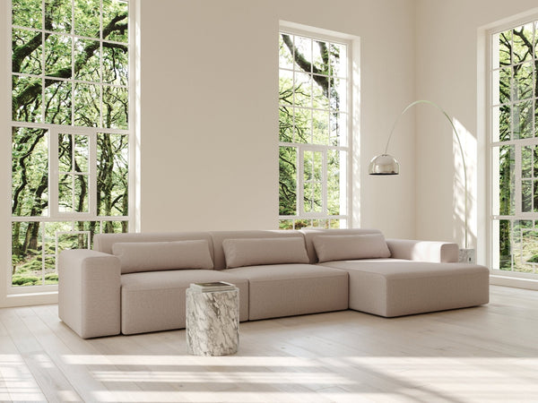 Aria | 150x365 | Macchiato - Chaiselong - Venstre - Nordic Dream