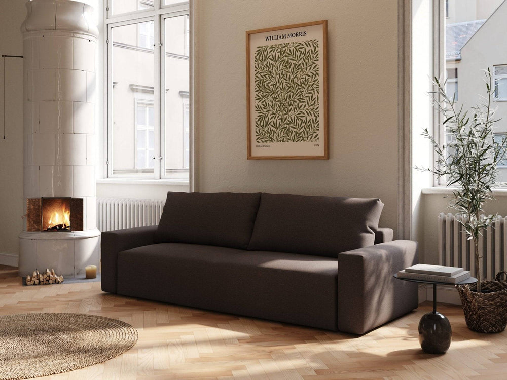 Brun sovesofa