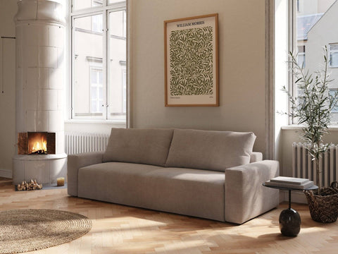 Mara | 145x200 cm | Latte fløjl | 596 - Nordic Dream