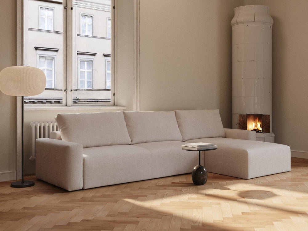 Beige modulær sovesofa