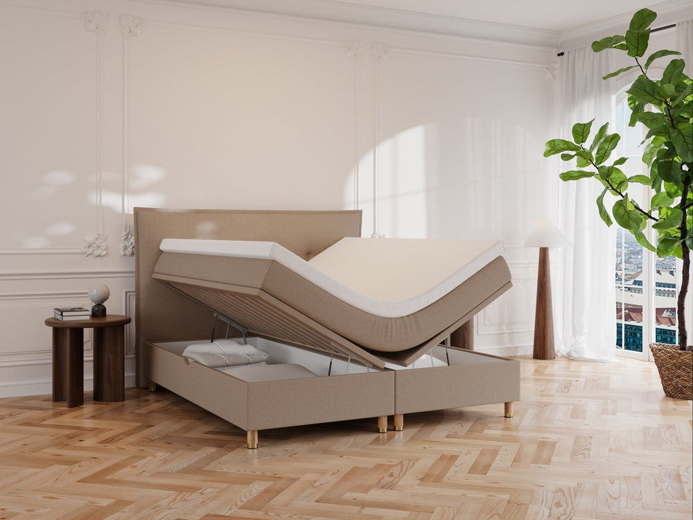 Alva Älv 160x200 Brun Nordic Dream tilbyder senge med skandinavisk design og højkvalitets materialer. Oplev perfekt komfort for en god nattesøvn. Bestil din i dag!