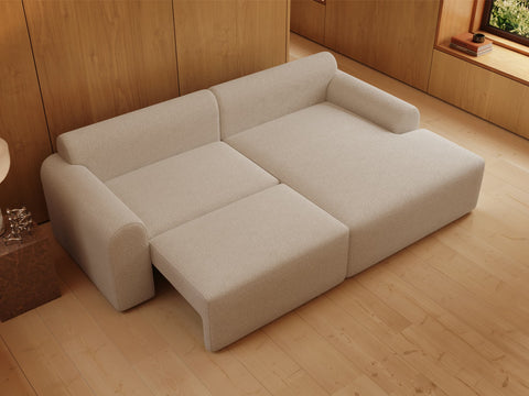 Calaia | 133x200 | Bouclé off white | 357 - Nordic Dream Senge