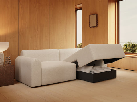 Calaia | 133x200 | Bouclé off white | 357 - Nordic Dream Senge