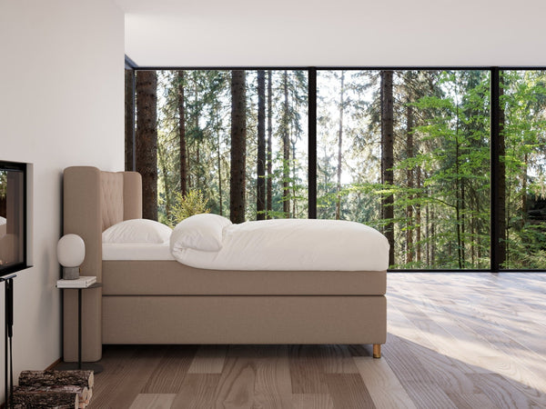 Eira Fjord 140x200 Brun Nordic Dream tilbyder senge med skandinavisk design og højkvalitets materialer. Oplev perfekt komfort for en god nattesøvn. Bestil din i dag!