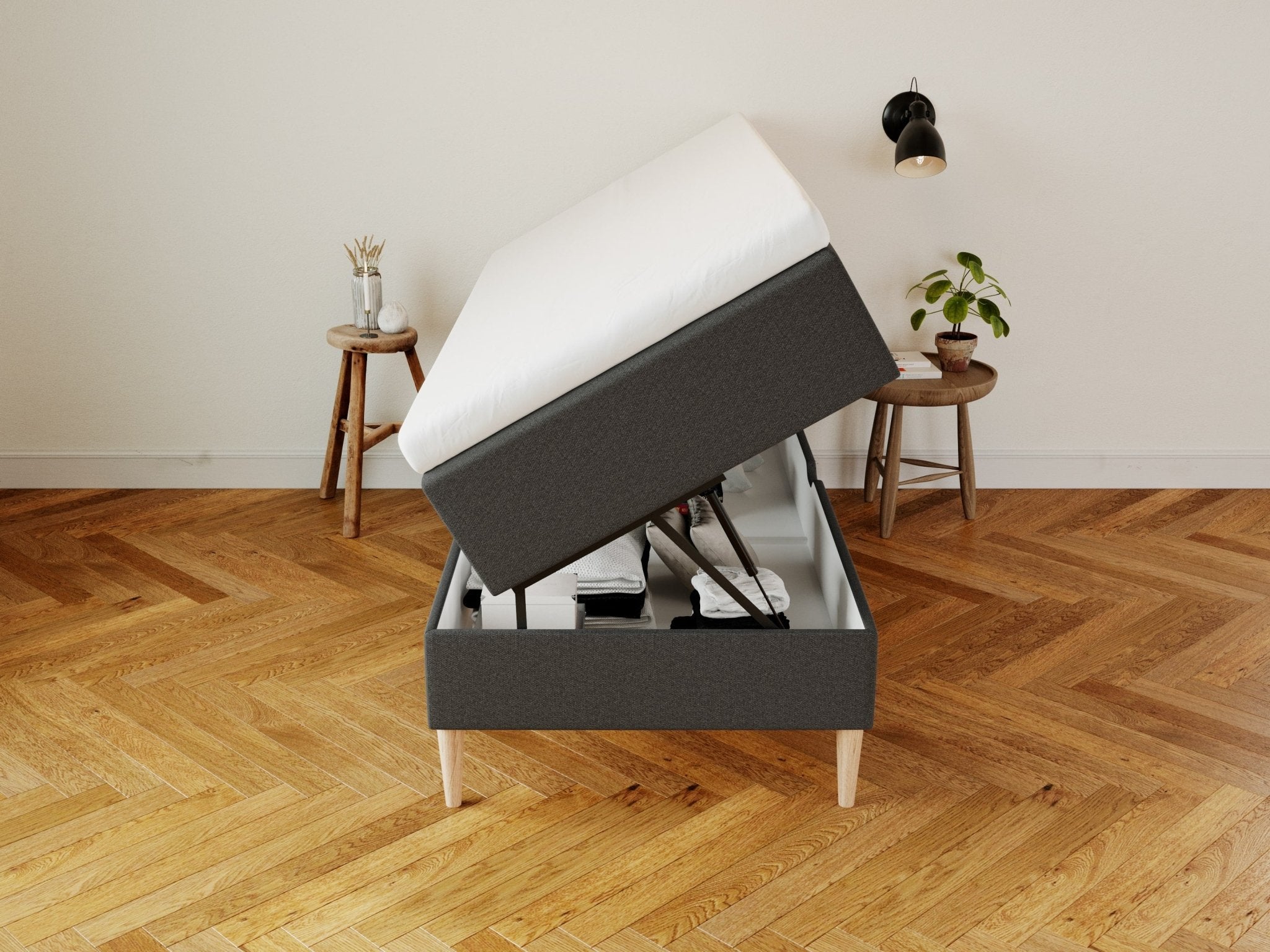 Astrid Nordlys 90x200 Antracit Nordic Dream tilbyder senge med skandinavisk design og højkvalitets materialer. Oplev perfekt komfort for en god nattesøvn. Bestil din i dag!