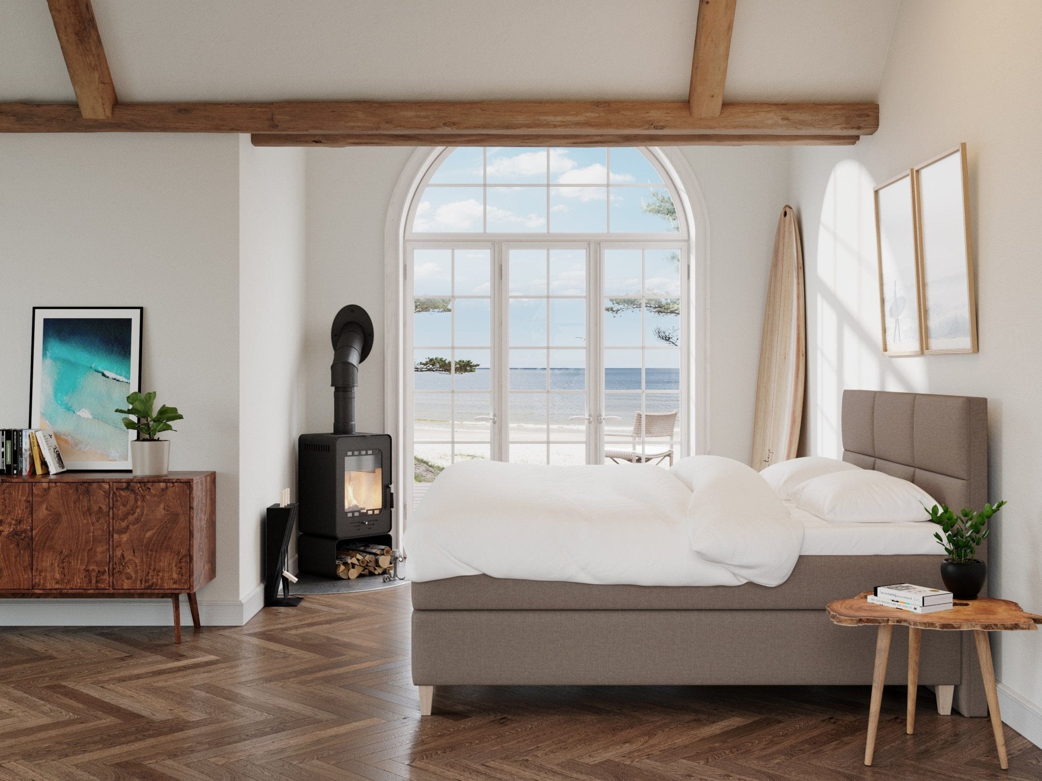 Snefrid Fjäll 180x210 Brun Nordic Dream tilbyder senge med skandinavisk design og højkvalitets materialer. Oplev perfekt komfort for en god nattesøvn. Bestil din i dag!