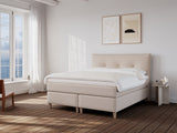 Snefrid Nordlys 180x200 Sand Nordic Dream tilbyder senge med skandinavisk design og højkvalitets materialer. Oplev perfekt komfort for en god nattesøvn. Bestil din i dag!
