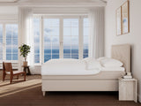 Snefrid Nordlys 180x200 Sand Nordic Dream tilbyder senge med skandinavisk design og højkvalitets materialer. Oplev perfekt komfort for en god nattesøvn. Bestil din i dag!