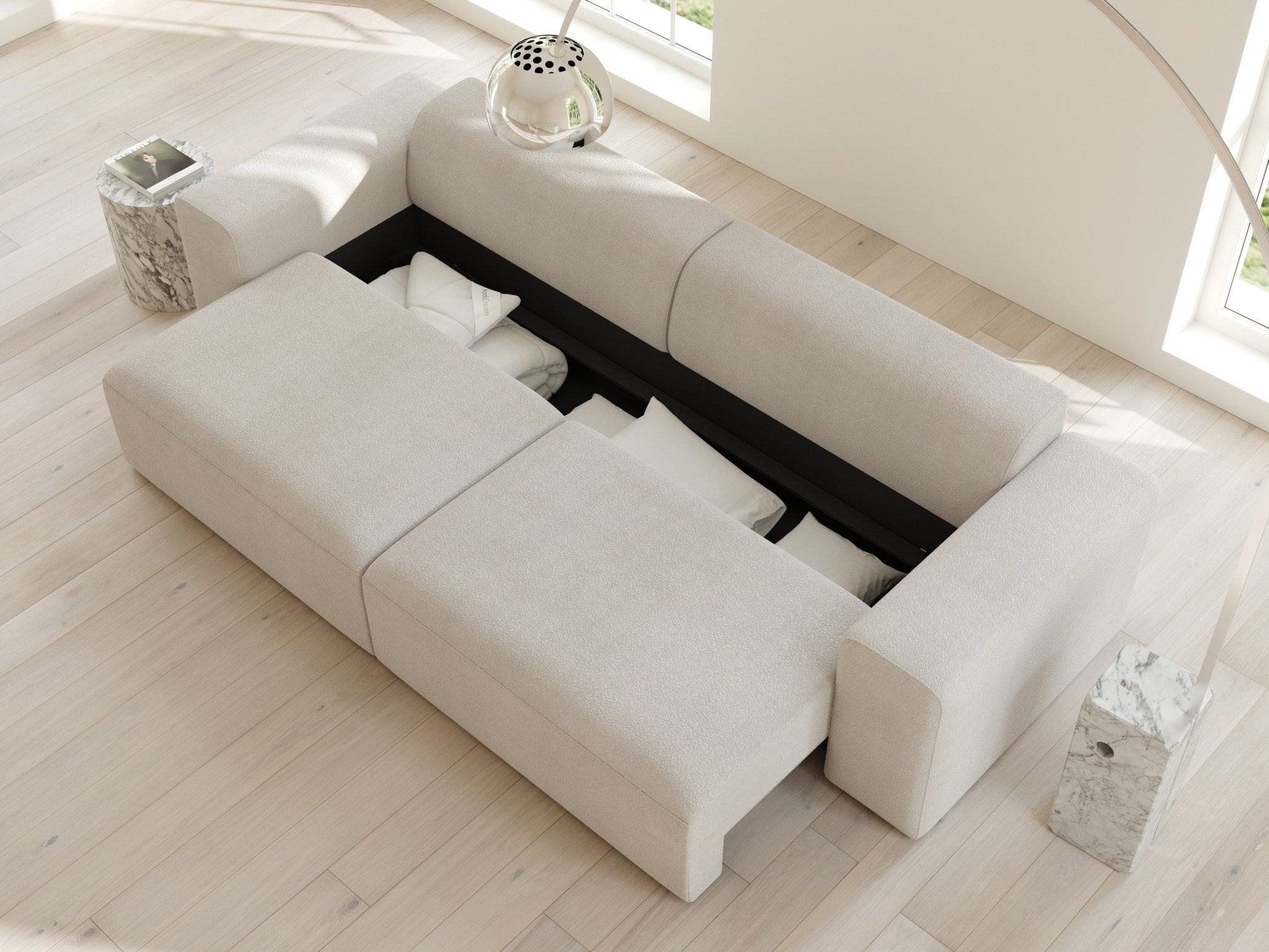 Amaia | 150x263 | Bouclé Cream - Nordic Dream