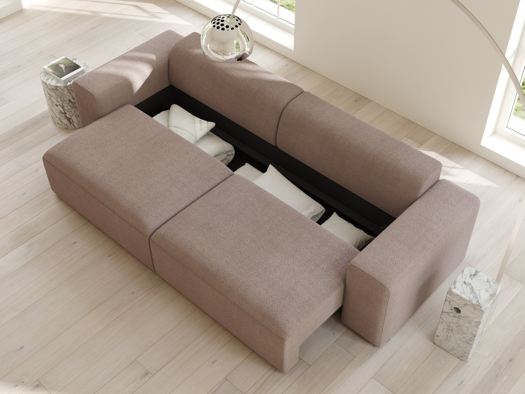 Amaia | 150x263 | Bouclé latte - Nordic Dream