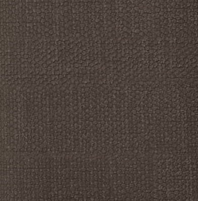 Mørk chokoladebrun stofprøve 20x10 cm med tæt, let struktur og blød tekstiloverflade.