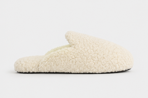 Slippers | Cream wool