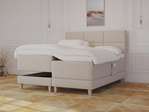 Aura Fjord 210x210 Dyb grøn Nordic Dream tilbyder senge med skandinavisk design og højkvalitets materialer. Oplev perfekt komfort for en god nattesøvn. Bestil din i dag!