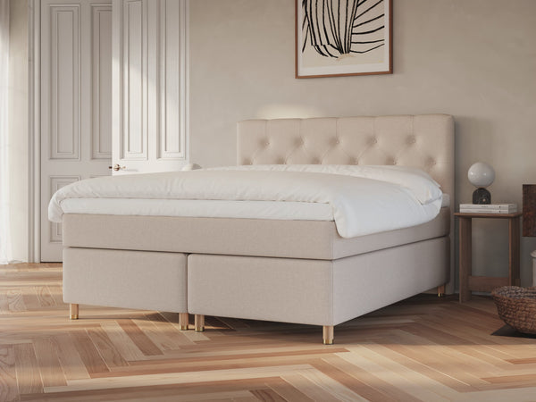 Nora Fjäll 220x220 Mørk brun Nordic Dream tilbyder senge med skandinavisk design og højkvalitets materialer. Oplev perfekt komfort for en god nattesøvn. Bestil din i dag!