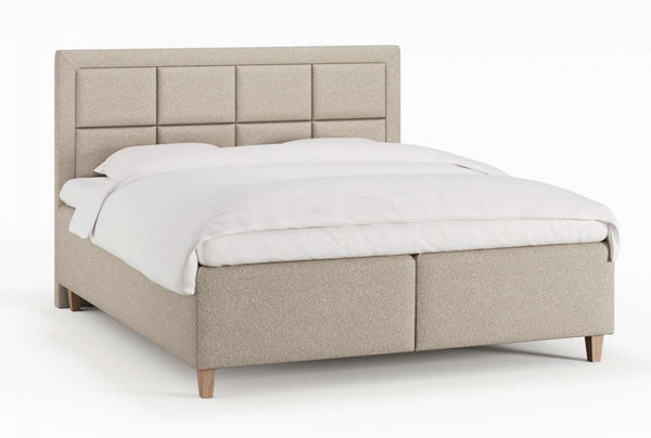 Freja Älv 180x200 Sand Nordic Dream tilbyder senge med skandinavisk design og højkvalitets materialer. Oplev perfekt komfort for en god nattesøvn. Bestil din i dag!