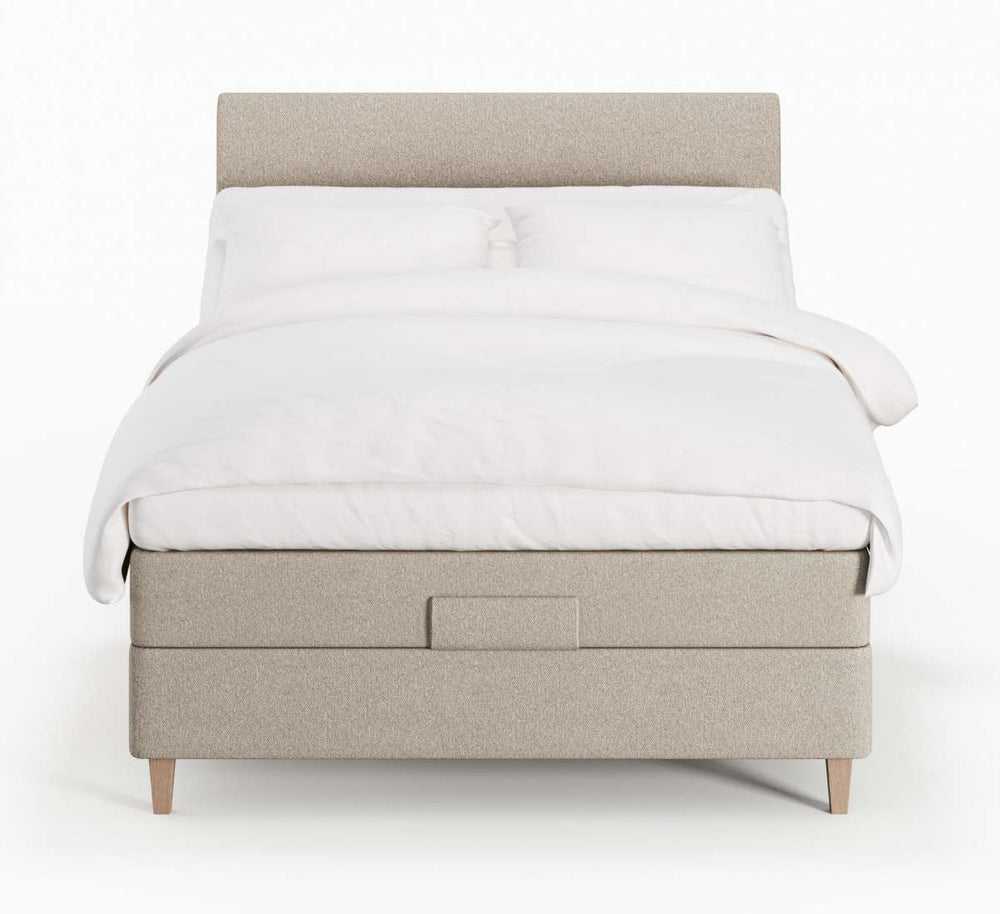 Ragna Fjäll 120x200 Sand Nordic Dream tilbyder senge med skandinavisk design og højkvalitets materialer. Oplev perfekt komfort for en god nattesøvn. Bestil din i dag!