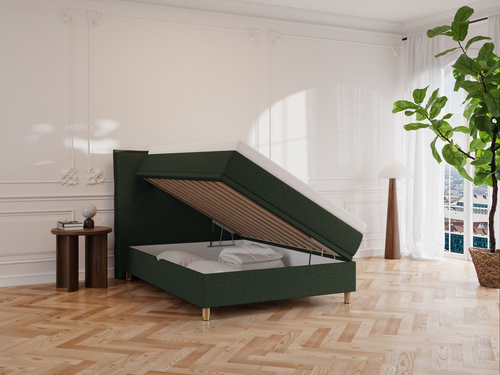 Alva Älv 120x200 Dyb Grøn Nordic Dream tilbyder senge med skandinavisk design og højkvalitets materialer. Oplev perfekt komfort for en god nattesøvn. Bestil din i dag!