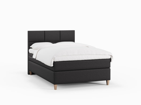 Snefrid Älv 140x200 Antracit Nordic Dream tilbyder senge med skandinavisk design og højkvalitets materialer. Oplev perfekt komfort for en god nattesøvn. Bestil din i dag!