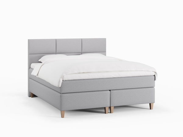 Snefrid Älv 160x200 Lys grå Nordic Dream tilbyder senge med skandinavisk design og højkvalitets materialer. Oplev perfekt komfort for en god nattesøvn. Bestil din i dag!
