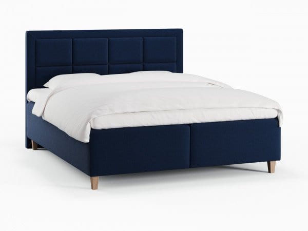 Freja Nordlys 160x200 Dyb blå Nordic Dream tilbyder senge med skandinavisk design og højkvalitets materialer. Oplev perfekt komfort for en god nattesøvn. Bestil din i dag!