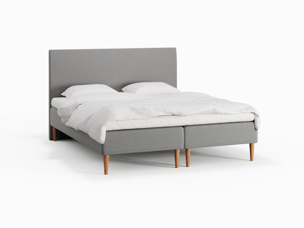 Saga Älv 180x210 Grå Nordic Dream tilbyder senge med skandinavisk design og højkvalitets materialer. Oplev perfekt komfort for en god nattesøvn. Bestil din i dag!