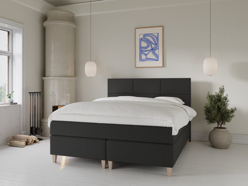 Snefrid Fjord 160x210 Antracit Nordic Dream tilbyder senge med skandinavisk design og højkvalitets materialer. Oplev perfekt komfort for en god nattesøvn. Bestil din i dag!