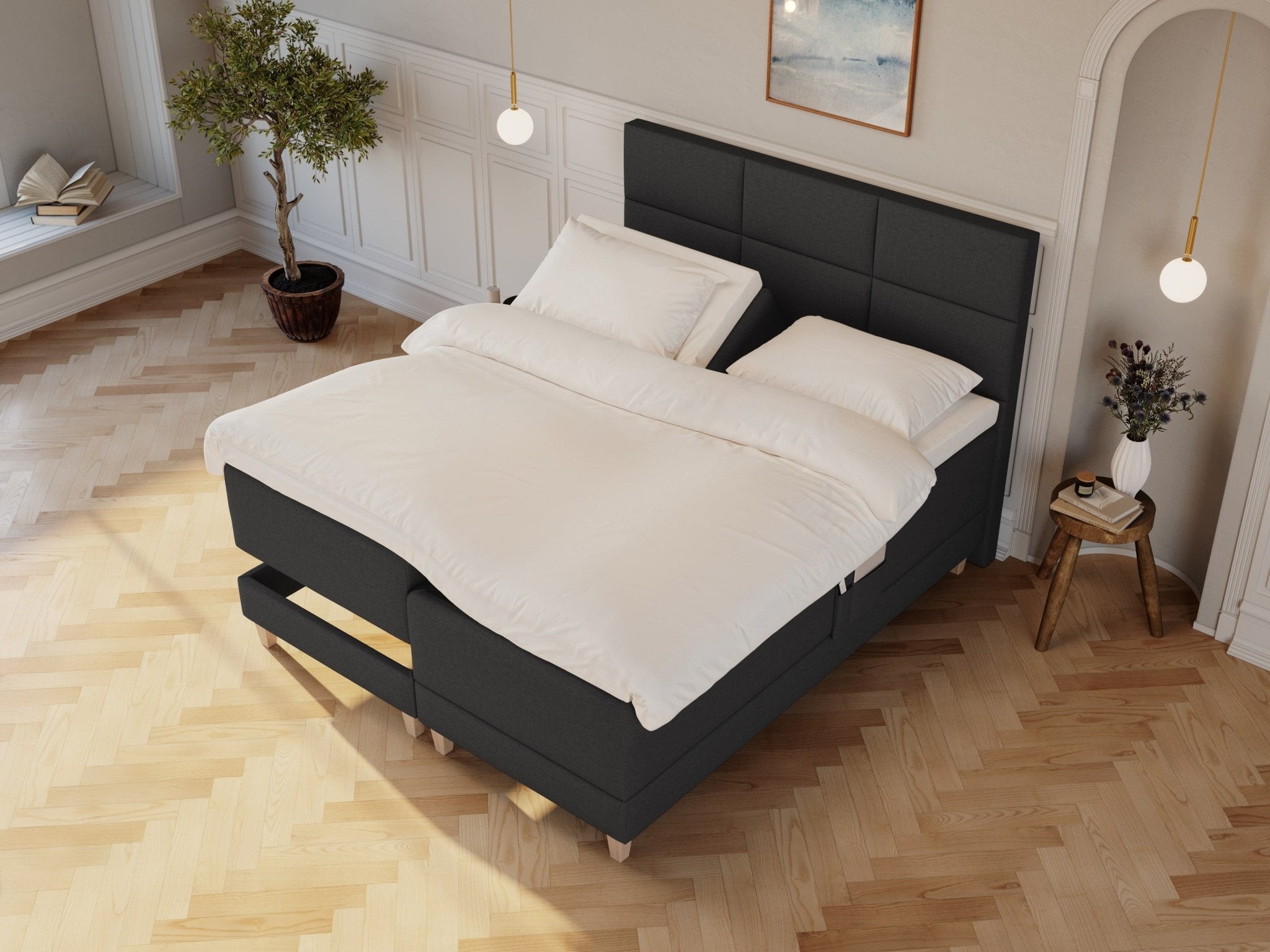 Aura Nordlys 180x200 Antracit Nordic Dream tilbyder senge med skandinavisk design og højkvalitets materialer. Oplev perfekt komfort for en god nattesøvn. Bestil din i dag!