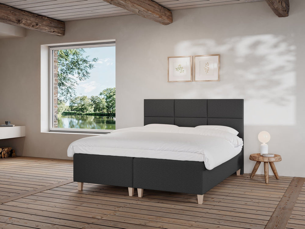 Freja Fjord 180x200 Antracit Nordic Dream tilbyder senge med skandinavisk design og højkvalitets materialer. Oplev perfekt komfort for en god nattesøvn. Bestil din i dag!